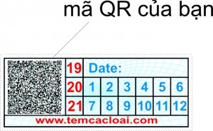 tem bảo hành điện tử mã QR