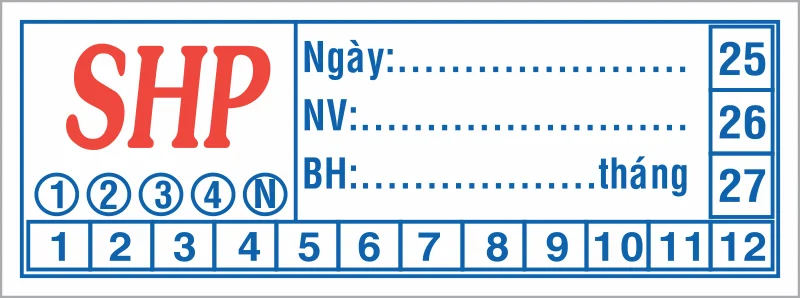 Mẫu in tem vỡ bảo hành hình chữ nhật thực tế số 9