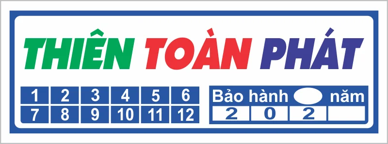 Mẫu in tem vỡ bảo hành hình chữ nhật thực tế số 13