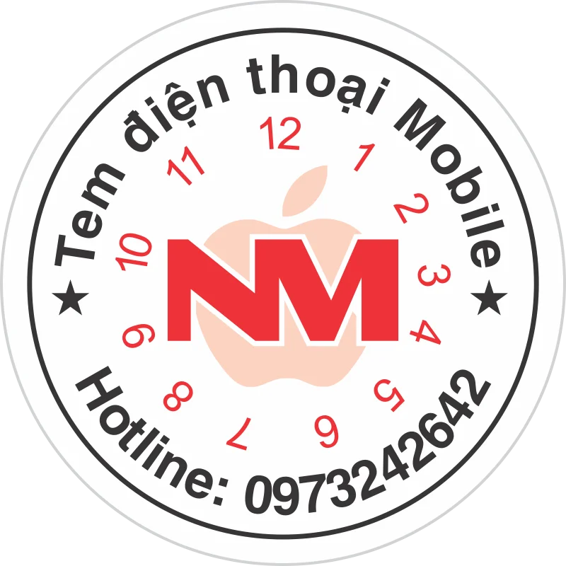 Mẫu in tem vỡ bảo hành hình tròn thực tế số 4